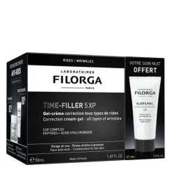 Duo Time-Filler 5XP Gel-crème + Sleep&Peel 4.5