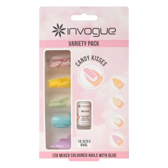 Faux-ongles Colorés Ovale
