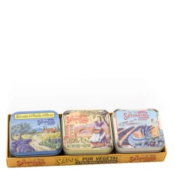 Lot de 3 Boites à Savon "Provence "