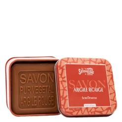 Savon à l'Argile Rouge et Boite Métal