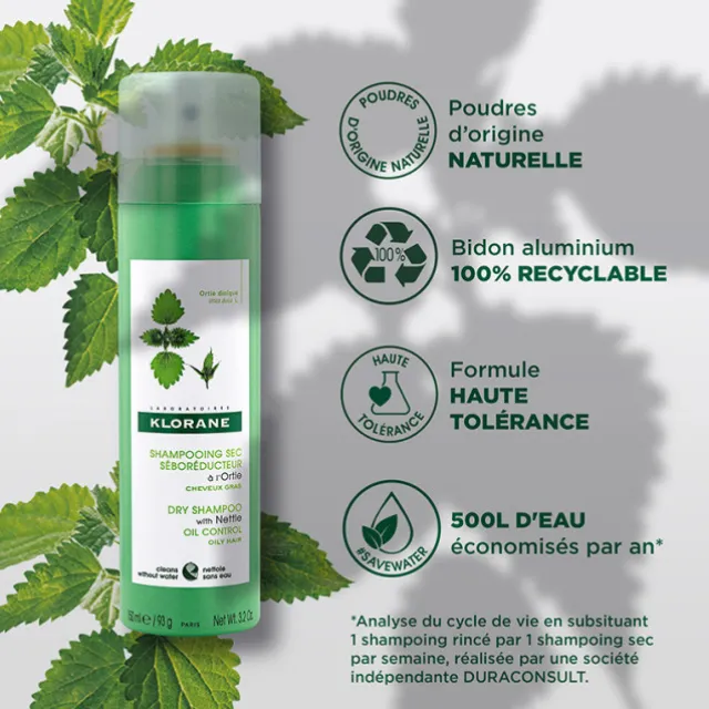 Shampoing Sec Séboréducteur à l’Ortie
